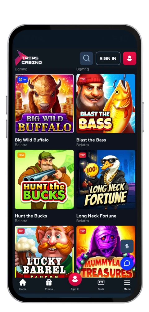 TripsCasino Kasino einloggen